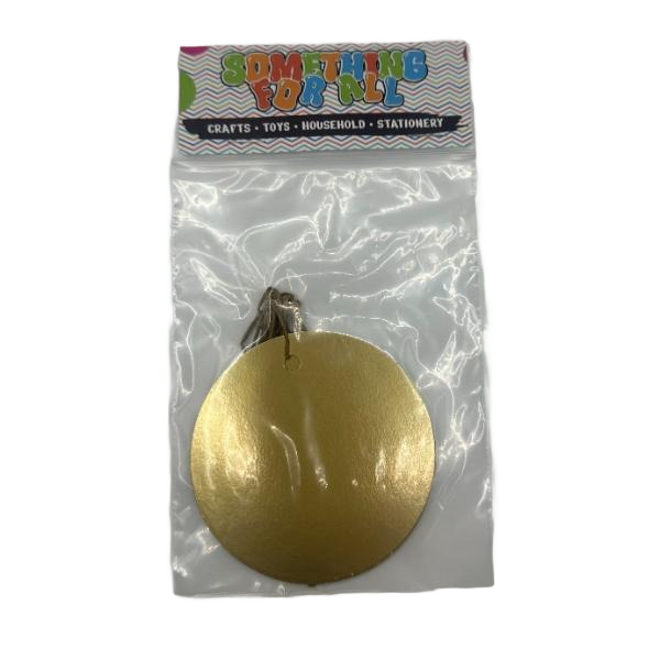 Gold Circle Gift Tags x5