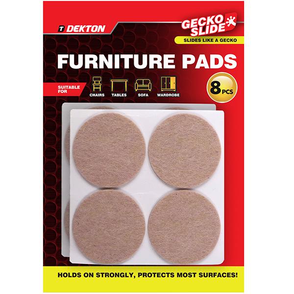 Dekton Gecko Slide Furniture Pads 8 Pack
