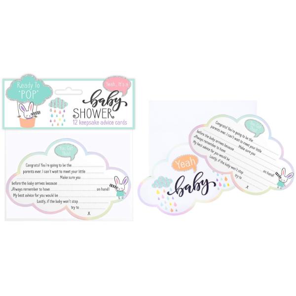 Baby Shower Keepsake Advice Cards