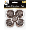 Metal Strainers Set 5 Pack