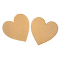 Large Wooden Hearts x2