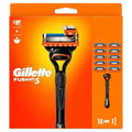 GILLETTE FUSION5 VALUE PACK: HANDLE + 10 RAZOR BLADES