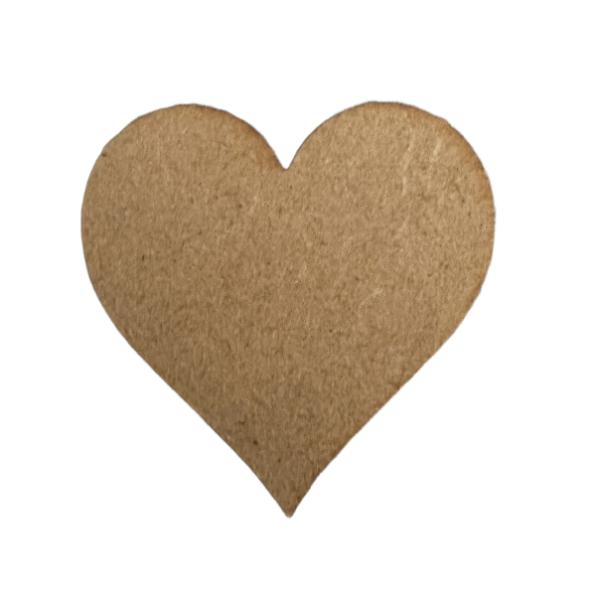 Small Wooden Hearts x6