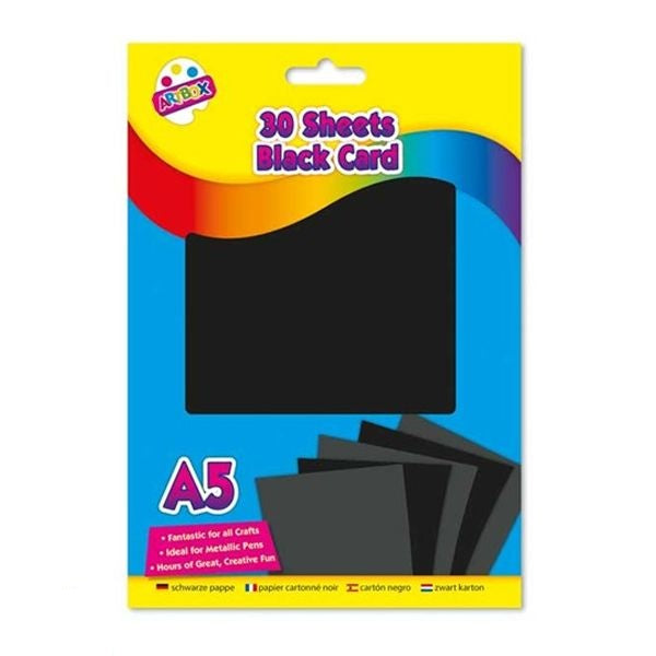 artbox-a5-black-craft-card-30-sheets