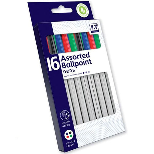 ballpoint-pens-assorted-colours-16-pack