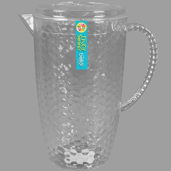 bello-plastic-dimple-lidded-pitcher-2l