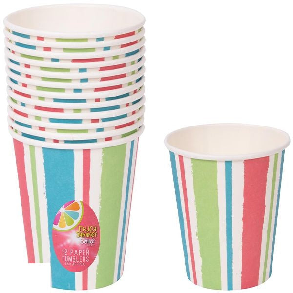 bello-stripe-lolly-paper-tumblers-8oz-12-pack
