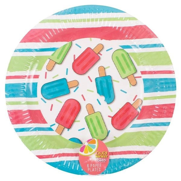 bello-striped-scalloped-paper-plate-22cm-10-pack