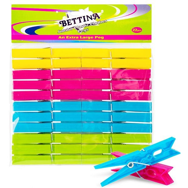 bettina-assorted-colours-jumbo-plastic-extra-large-clothes-pegs-24-pack
