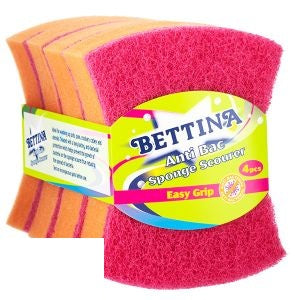 bettina-easy-grip-anti-bac-sponge-scourer-4-pack