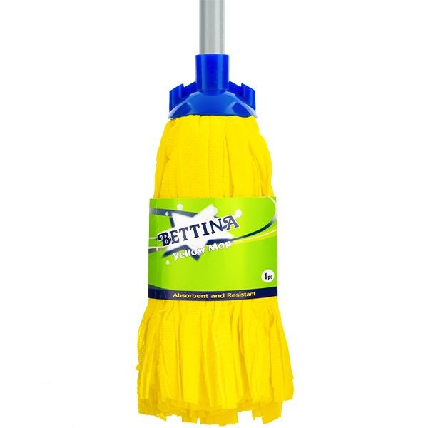 bettina-yellow-microfibre-mop-with-silver-handle-110cm