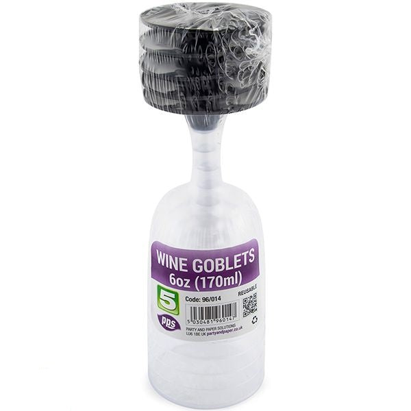 clear-plastic-wine-goblets-170ml-5-pack