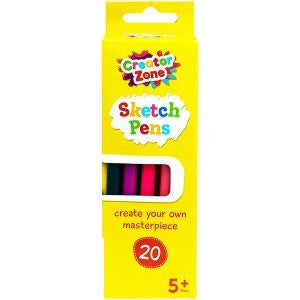 creator-zone-assorted-colour-sketch-pens-20-pack