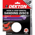 dekton-125mm-hook-and-loop-orbital-120-grit-sanding-discs-5-pack