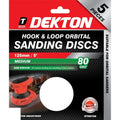 dekton-125mm-hook-and-loop-orbital-sanding-discs-5-pack-80-grit