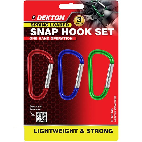 dekton-assorted-colour-spring-loaded-snap-hook-set-3-pack