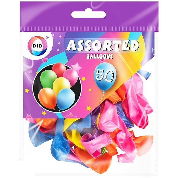 did-assorted-balloons-50-pack