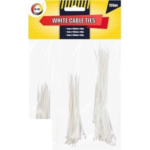 did-white-cable-ties-assorted-150pc