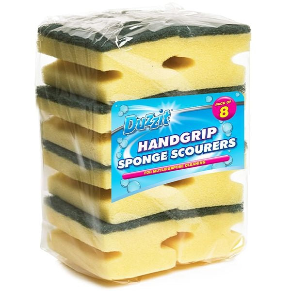 duzzit-handgrip-sponge-scourers-8-pack