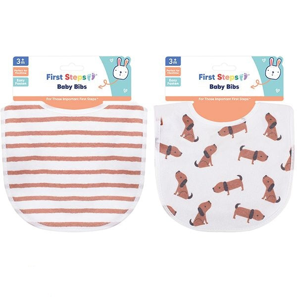 first-steps-cotton-baby-bib-2-pack-assorted