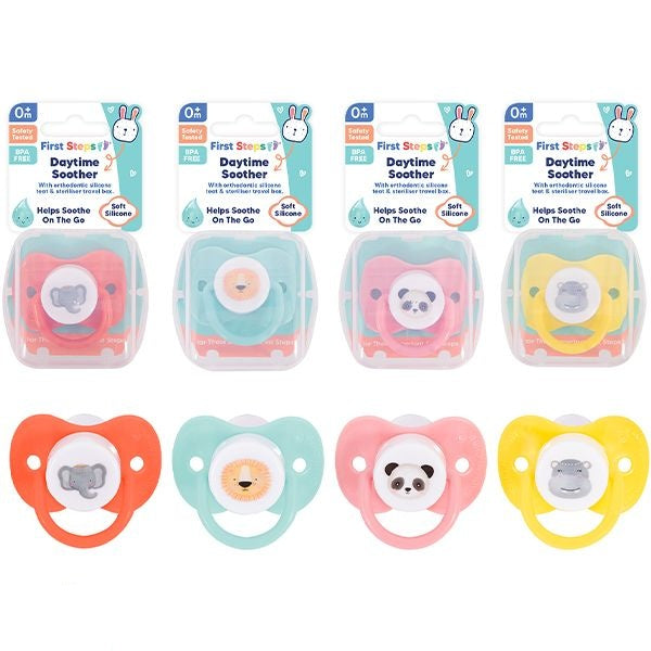first-steps-daytime-soothers-and-steriliser-box-2-pack-assorted
