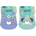 first-steps-dog-print-silicone-feeding-baby-bib-assorted