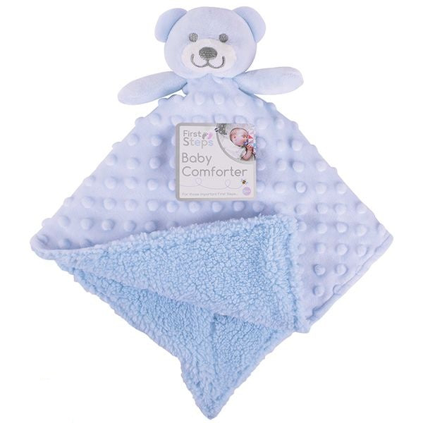 first-steps-double-sided-mink-sherpa-fleece-baby-comforter-blanket-blue