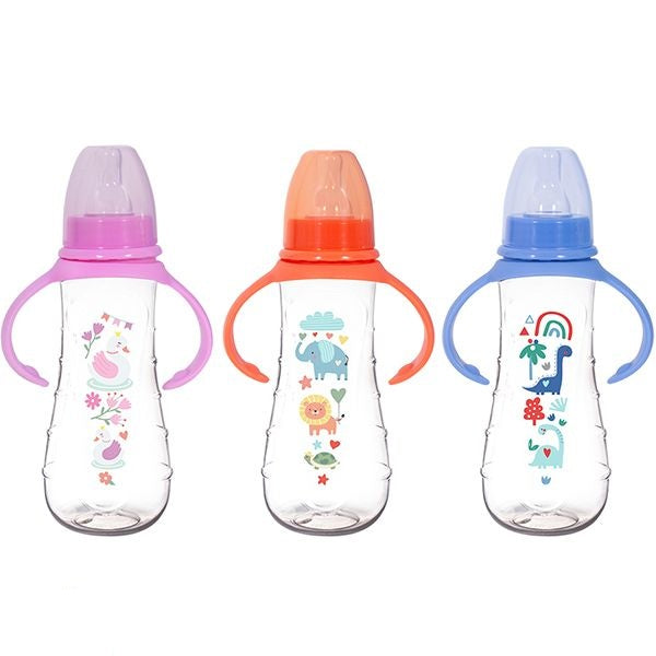 first-steps-easy-grip-feeding-bottle-250ml-assorted-colours