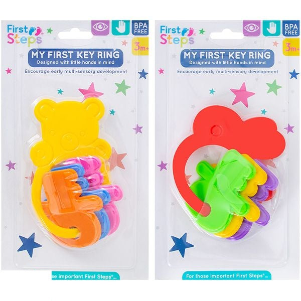 first-steps-first-baby-key-ring-assorted-teddy-and-rabbit