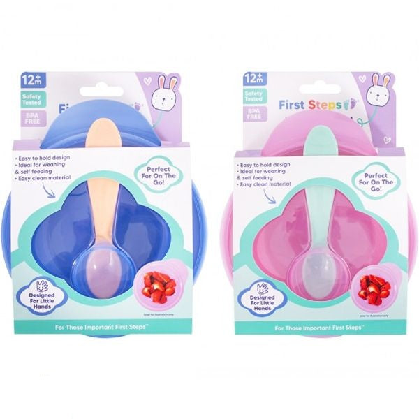 first-steps-travel-feeding-bowl-with-lid-and-spoon-assorted
