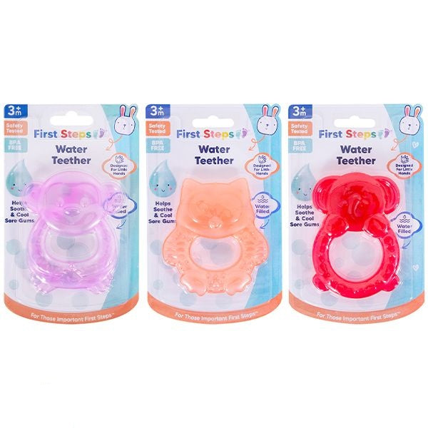 first-steps-water-filled-animal-baby-teether-3-assorted