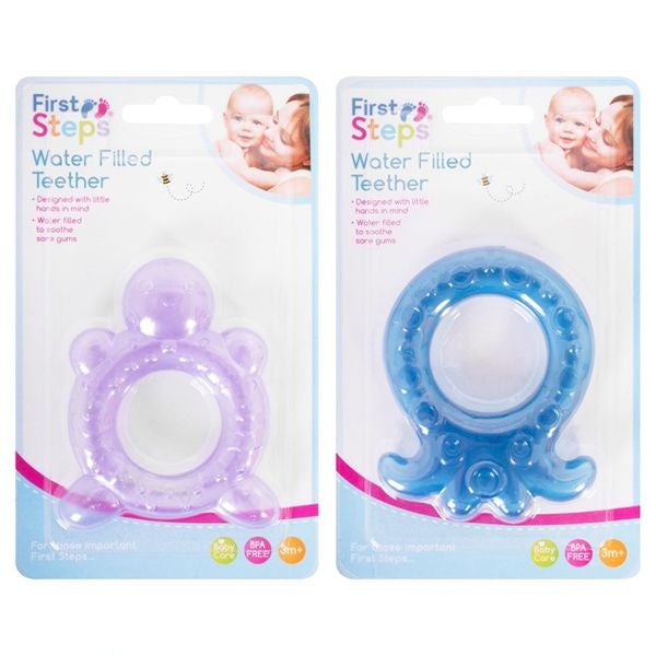 first-steps-water-filled-turtle-and-octopus-baby-teethers-assorted