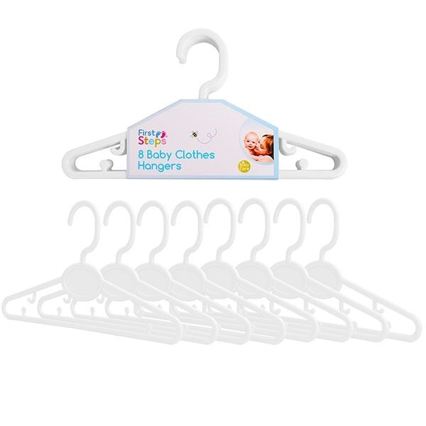 first-steps-white-baby-clothes-hangers-8pk