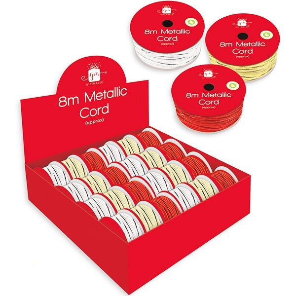 giftmaker-metallic-cord-8m-assorted-colours-cdu