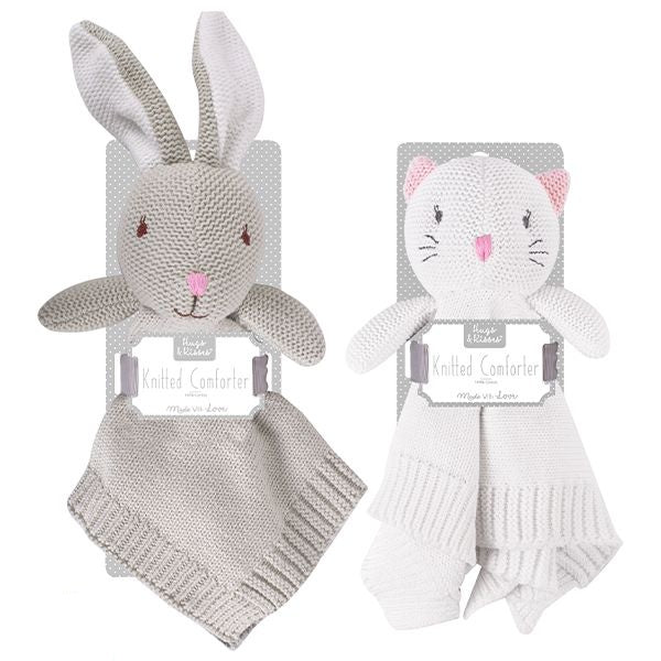 hugs-and-kisses-knitted-bunny-and-cat-comforter-30cm-x-30cm