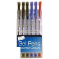 just-stationery-gel-pens-assorted-colours-6-pack