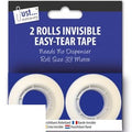 just-stationery-invisible-easy-tear-tape-33m-2-pack