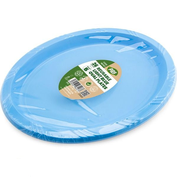 light-blue-plastic-oval-plates-26cm-5-pack