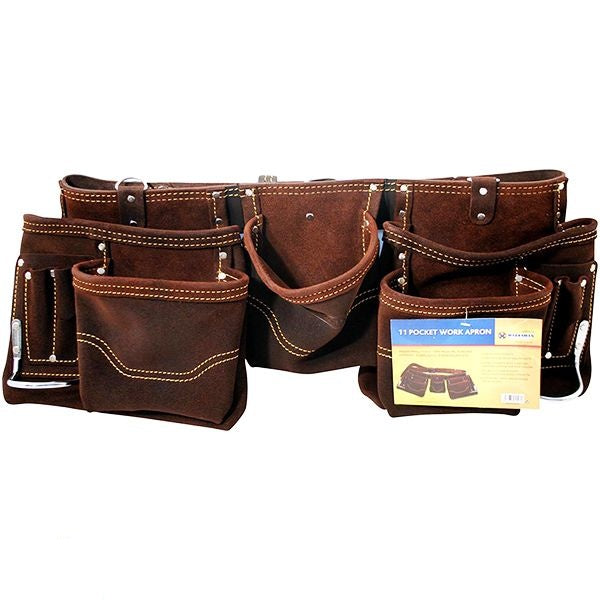 marksman-11-pocket-split-leather-brown-tool-bag