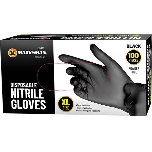 marksman-black-nitrile-disposable-gloves-xl-100pc