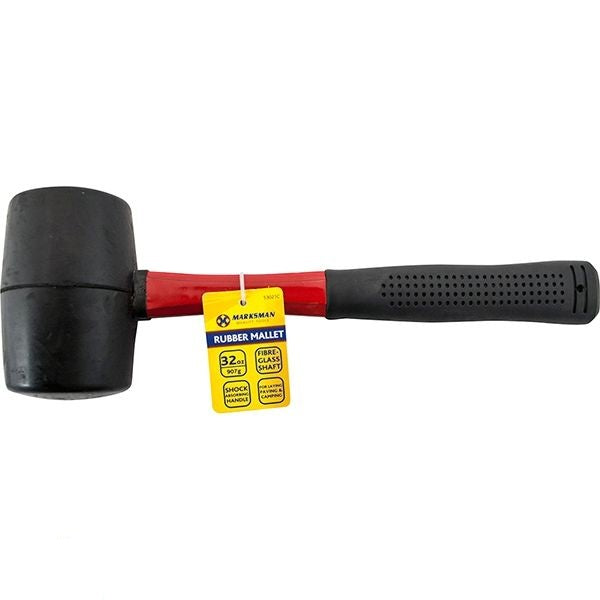 marksman-rubber-mallet-with-fibreglass-handle-32oz