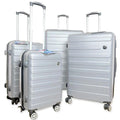 new-classic-silver-8-wheel-abs-hard-suitcase-luggage-set-4pc