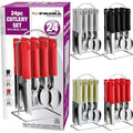 prima-24pc-stainless-steel-cutlery-set-with-metal-stand-assorted-colours