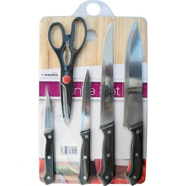 prima-5pc-knife-set-with-wooden-chopping-board