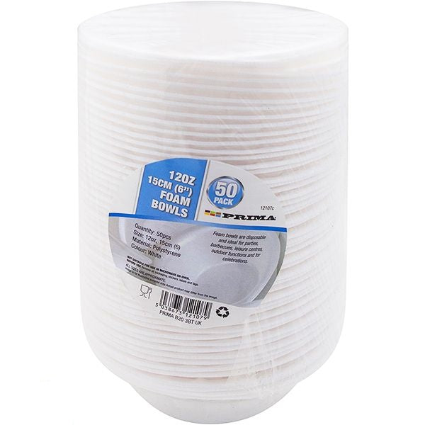 prima-disposable-white-polystyrene-foam-bowls-15cm-50-pack