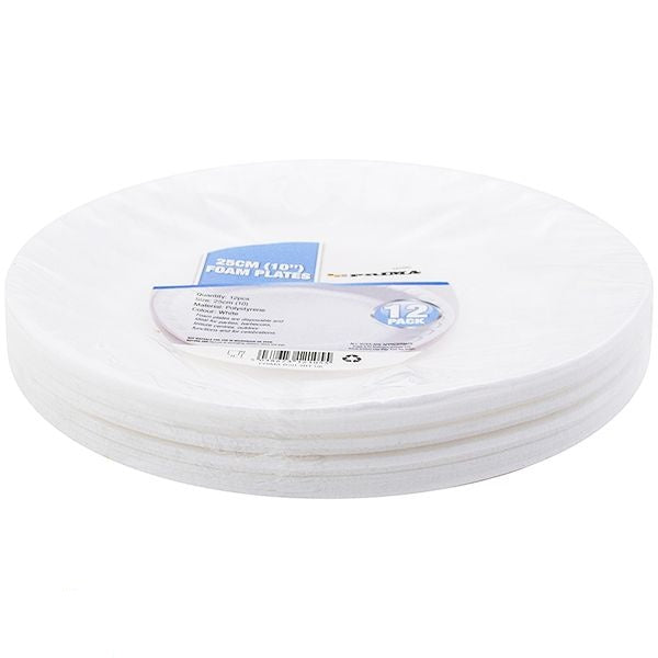 prima-foam-white-disposable-plates-25cm-12-pack