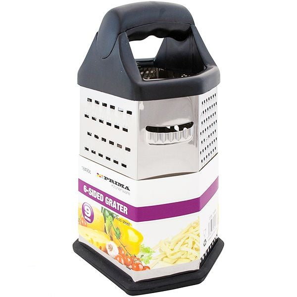 prima-stainless-steel-6-sided-cheese-grater-23cm-assorted-colours