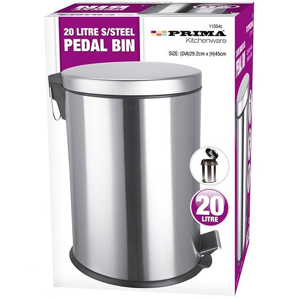 prima-stainless-steel-pedal-bin-20l