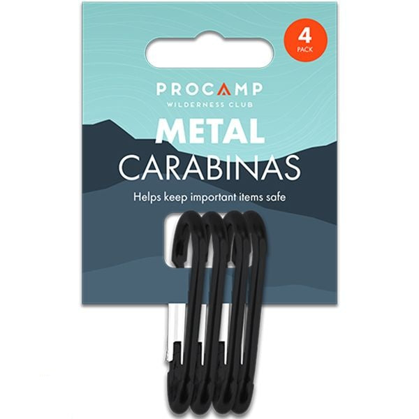 procamp-black-metal-carabiner-clips-4-pack