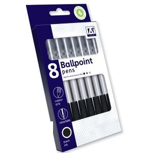 retractable-ballpoint-pens-black-8-pack